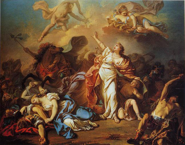 Diana and Apollo Piercing Niobe s Children with their Arrows